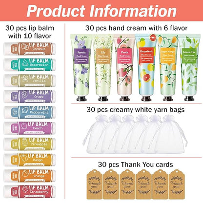 AZEN 30 Sets Hand Cream Bulk Gifts