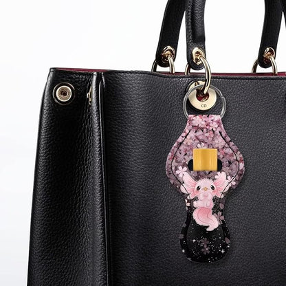 Chapstick Holder Keychain for Lipstick Lip Girls