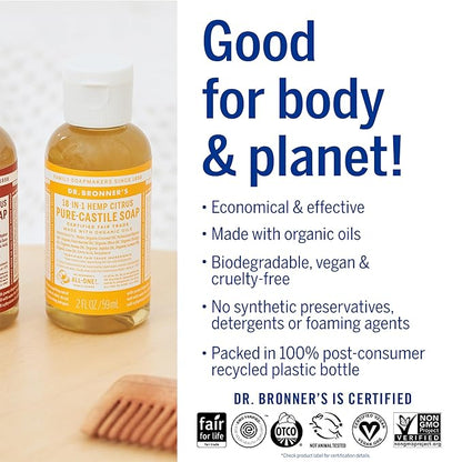 Dr. Bronner's - Pure-Castile Liquid Soap,