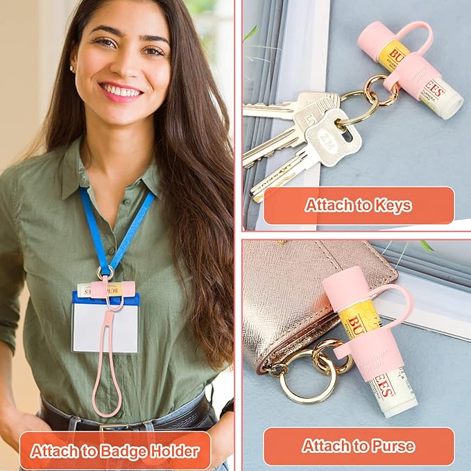 Desing Wish Silicone Lip Balm Holder Lanyard