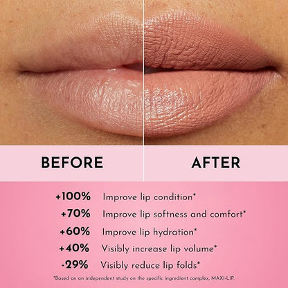 LAWLESS Forget the Filler Lip-Plumping Line-Smoothing Satin Cream Lipstick - Fawn - Natural Ingredients Smooth and Hydrate Lips for a Plumper, Fuller Look - 3.7g