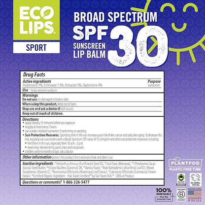 Eco Lips Classic Sport Broad Spectrum Vanilla