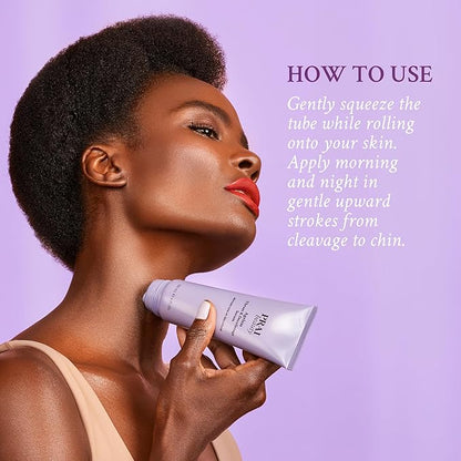 PRAI Beauty Ageless Throat & Decolletage Serum for Instantly Ageless Neck | Neck Firming and Tightening Serum | Anti-Aging Serum that Shields Skin from Damage and Improves Skin Tone + Colour | 4 Oz