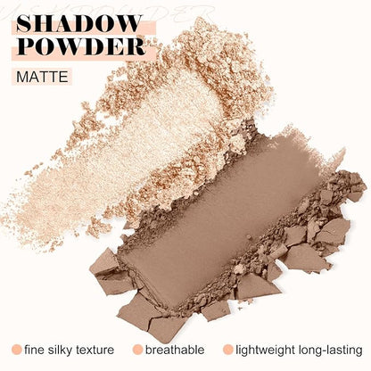 Boobeen Highlighter Contour Makeup Palette Face Matte Bronzer