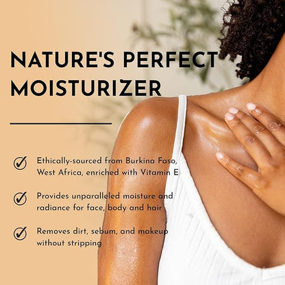 BOLDEN SHEA OIL with Vitamin E | 100% Natural | Unparalleled Moisture & Radiance for Skin & Hair | UNSCENTED | 3.4 fl oz