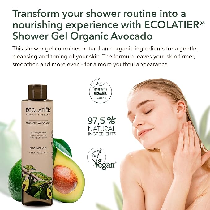 Ecolatier Avocado Body Wash with 97.5%