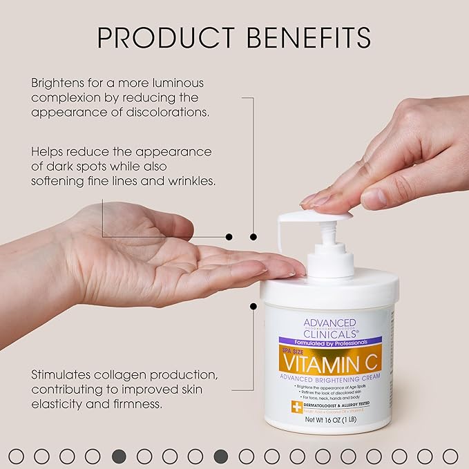 Advanced Clinicals Vitamin C Face & Moisturizing