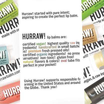 Hurraw! Lip Balms: Staff Favorites, 20 Palm