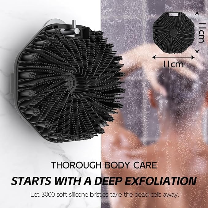 Silicone body scrubber, exfoliating body