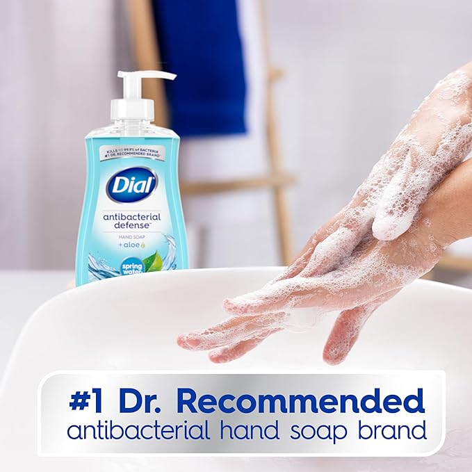 Dial Antibacterial Liquid Hand Soap, Spring
