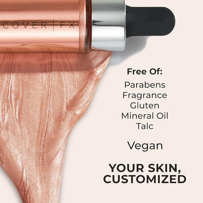 COVER FX Custom Enhancer Drops - Sunlight: Classic Liquid Highlighter 15mL