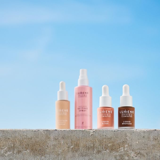 Lumene Invisible Illumination Dewy Glow Setting Spray - Facial Spray for All Skin Types - Makeup Primer & Dewy Setting Spray - Refreshing Face Mist (3.4 fl oz)