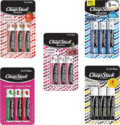 ChapStick Classic Collection Flavored Lip Balm Oz