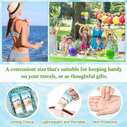 36 Pcs Mini Aloe Vera Gel Travel Size Bulk for Summer Vacation Party 1oz After Sun Aloe Vera Gel Sunburn Relief Hydrating Face Body Moisturizer Cream for Gifts Summer Party Supplies