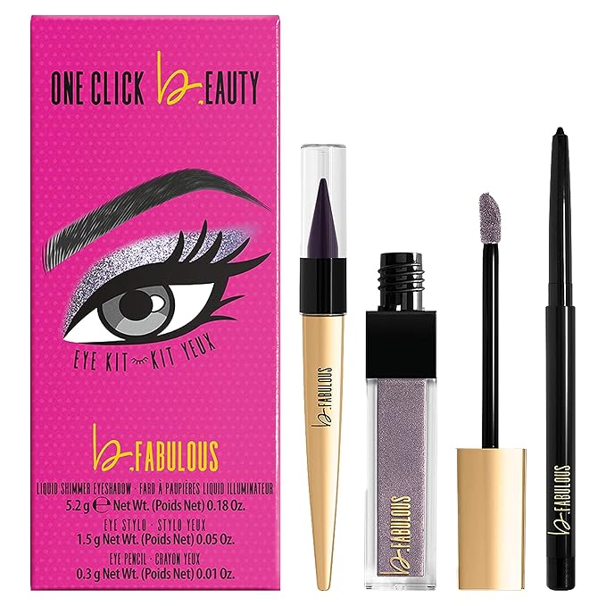 b.Fabulous 3-Piece Eye Kit, Longwear Makeup,