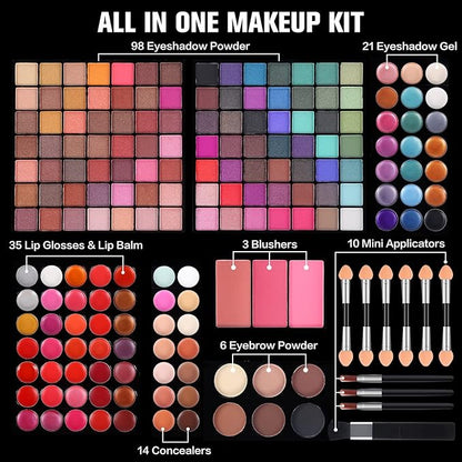 177 Colors Professional Makeup Kit for Women Girls