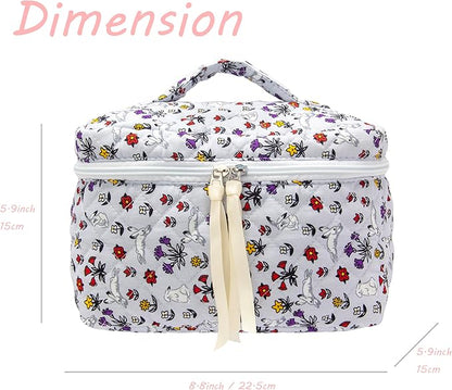 Pazimiik cotton makeup bag for