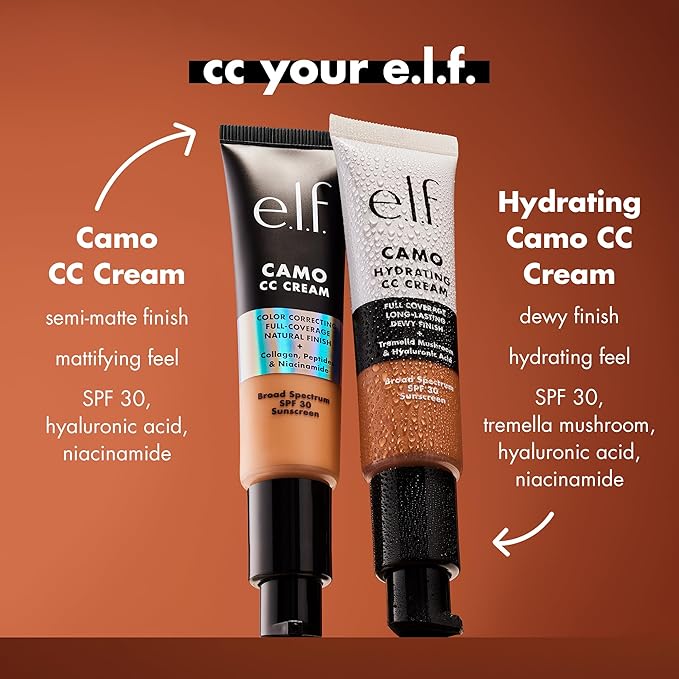 e.l.f. Hydrating Camo CC Cream, SPF 30, Color 415 C