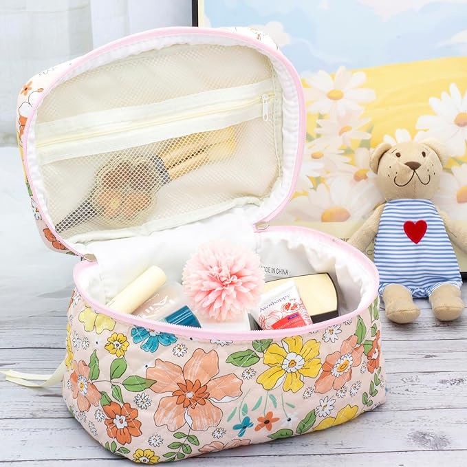 Pazimiik cotton makeup bag for