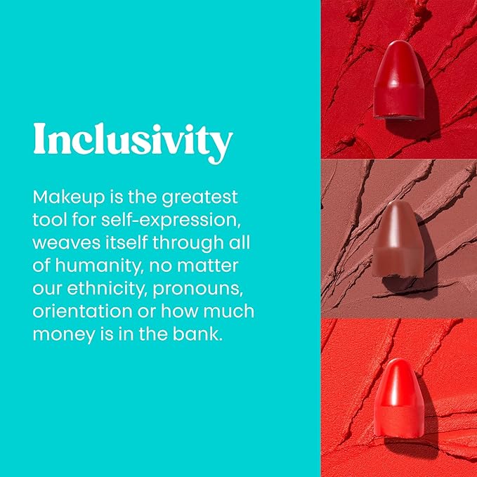 Thread Beauty Color It Vegan Lipstick, Moisturizing Lip Color with a Satin Matte Finish, Lovely – Burgundy Brown