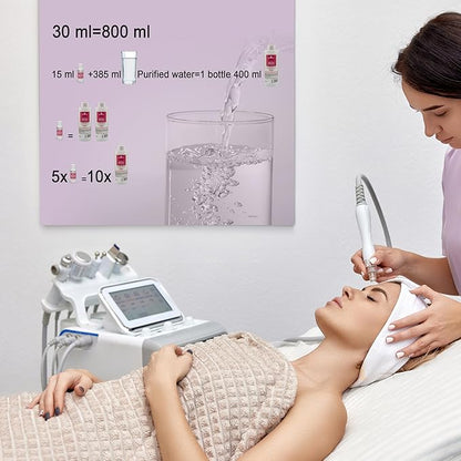Water Peeling Hydrofacial Skincare Face Moisturizer Cleaning Skin Serum Aqua Peel Concentrated Solution 30ml/1.01oz Per Bottle Dilute to 800ml/27oz Solution Use AS1 SA2 AO3 5 Bottles Per Set(AO3)