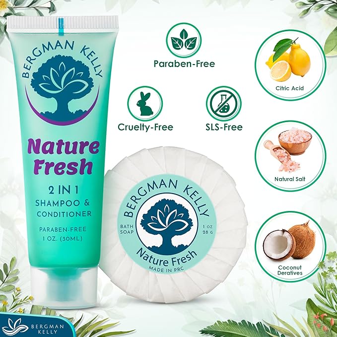 BERGMAN KELLY Round Soap Bars, 2in1