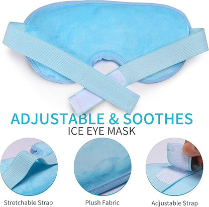 Cooling eye mask with gel