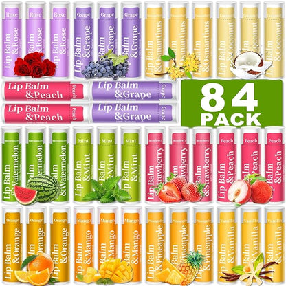 84 Pack of Lip Balm, 12