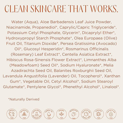 InstaNatural Niacinamide Face Serum, Hydrates, Soothes, Reduces Irritation, Redness, Lines, Wrinkles, and Other Signs of Aging, with Hyaluronic Acid and Vitamin E, 2 Fl Oz