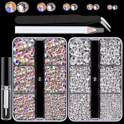 Colorful Face Gems for Makeup Set, Flatback Gorgeous