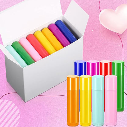 128 Pieces Lip Balm Tubes 5 ml Refillable ml