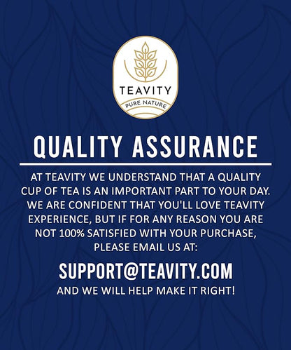 Organic Tea Pods with Moringa, Peppermint, Holy Basil & Turmeric - Naturally Decaf Tea - Mental Focus by Teavity (36 Tea Pods)