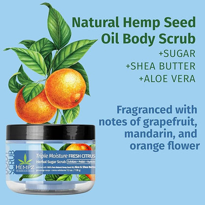 HEMPZ Triple Moisture Sugar Body Scrub