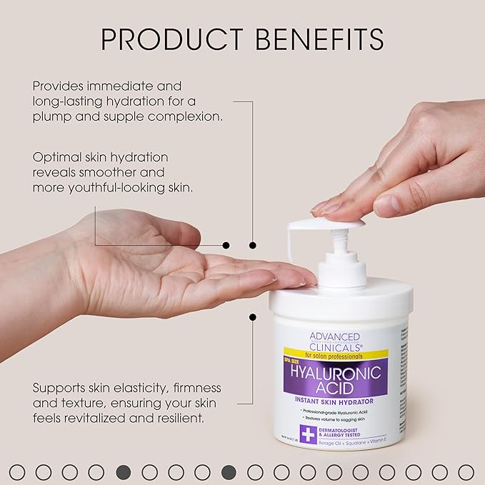 Advanced Clinicals Hyaluronic Acid Body Lotion Hydrating