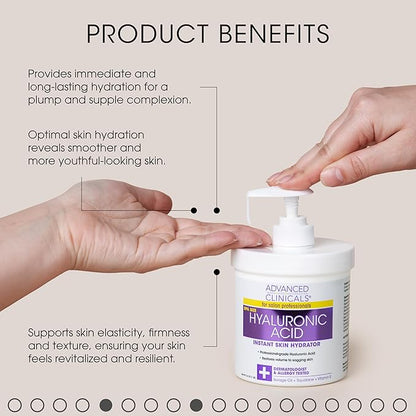 Advanced Clinicals Hyaluronic Acid Body Lotion Hydrating