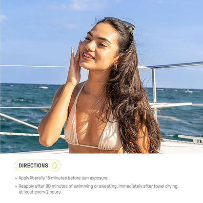 Raw Elements Face and Body Mineral Sunscreen SPF 30 Tin, Organic Sunblock Daily Protection, Non Toxic Reef Safe, Water Resistant, Cruelty Free, Plastic Free, 3 oz (Pack of 2)