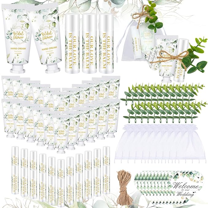50 Set Bridal Shower Favors Bulk Decoration(Eucalyptus)