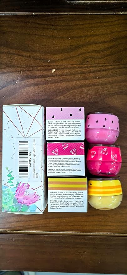 Bee Lip Balm Honey Pot,3 PCS Lines