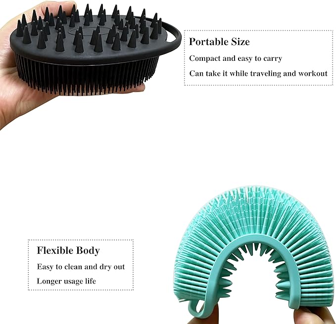 2 pc silicone exfoliating body