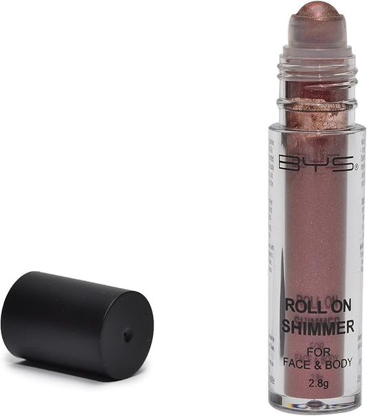 BYS Face and Body Roll On Glitter Shimmer Deep Terracota