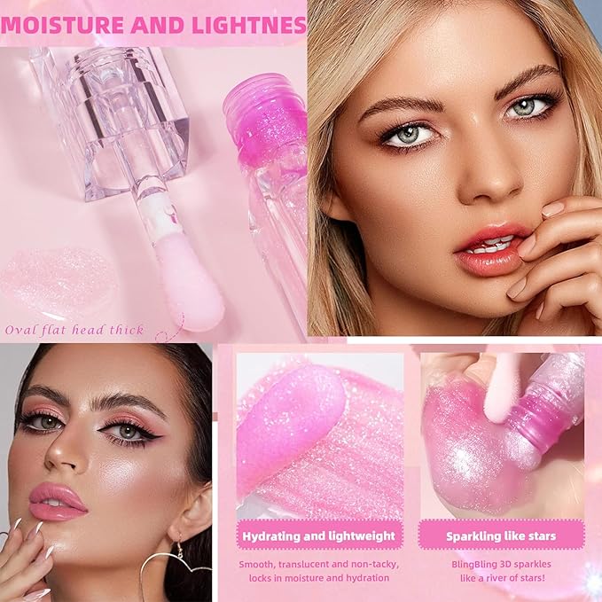 Magic Color Changing Lip Oil, Hydrating Lip Gloss Magic