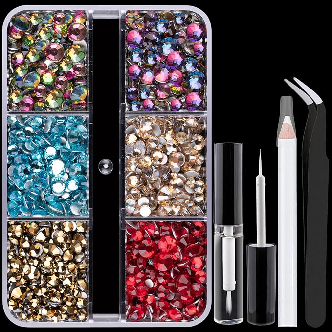 Colorful Face Gems for Makeup Set,