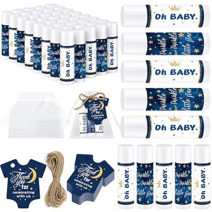 Demissle 50 Pcs Baby Shower Lip Souvenirs(Night)