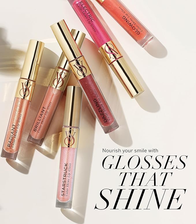 Victoria's Secret Color Shine Lip Gloss in Radiant, Nourishing Lip Gloss for Women with Jojoba Oil & Vitamin E, Color Gloss