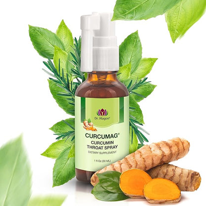 Natural Turmeric Curcumin Throat Spray by UC3 Clear 1 Fluid