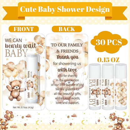 30 Pack Bear Baby Shower Party Bags