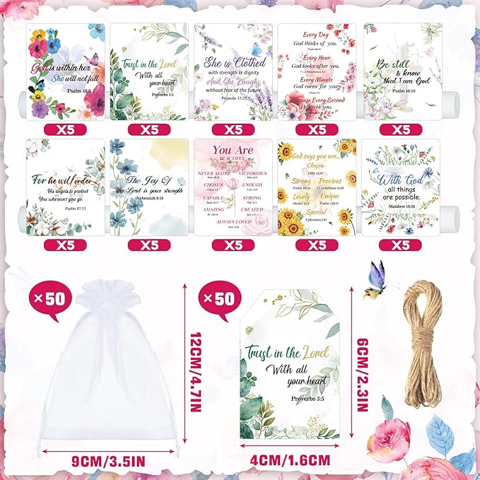 50 Sets Christian Gifts Bulk Lip School