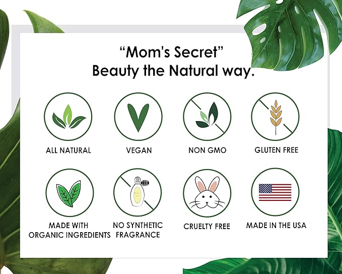 Mom's Secret Natural Lipstick, Organic, Vegan, Gluten Free, Organic,
