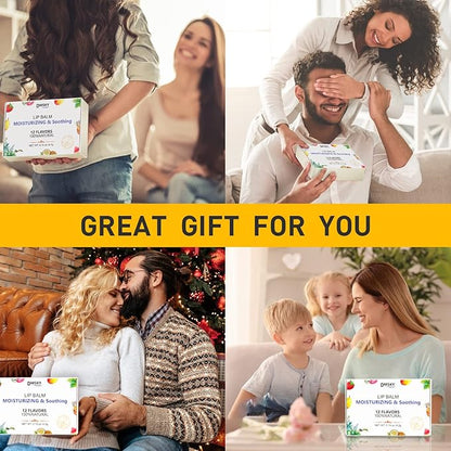 DMSKY 24 Pack Lip Balm, Natural