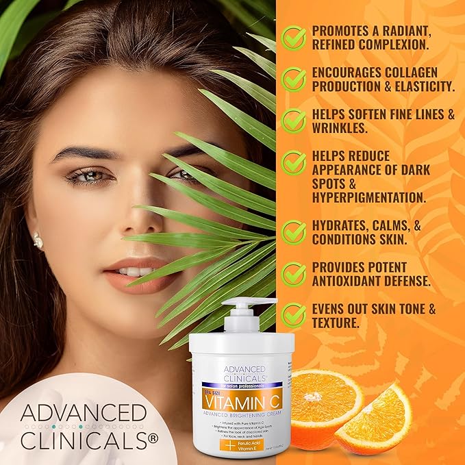 Advanced Clinicals Vitamin C Face & Moisturizing